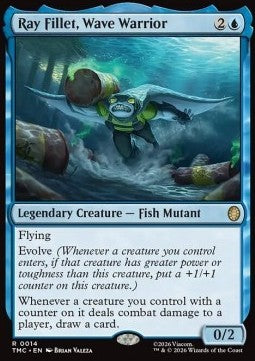 Ray Fillet, Wave Warrior - Commander: Teenage Mutant Ninja Turtles (Rare) [TMC-14]