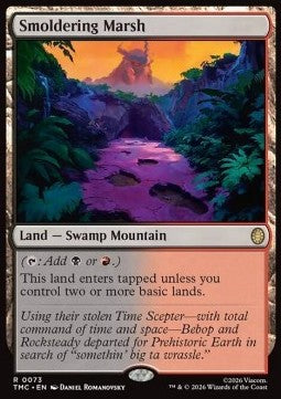Smoldering Marsh - Commander: Teenage Mutant Ninja Turtles (Rare) [TMC-73]