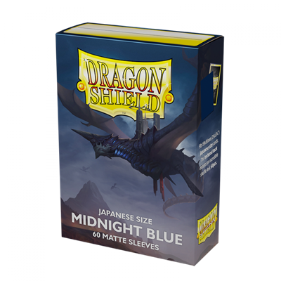 Dragon Shield 60 Matte Sleeves (Japanese Size) - Midnight Blue