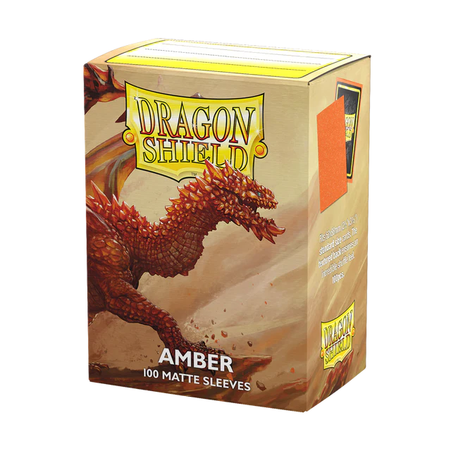 Dragon Shield - 100 Matte Sleeves - Amber