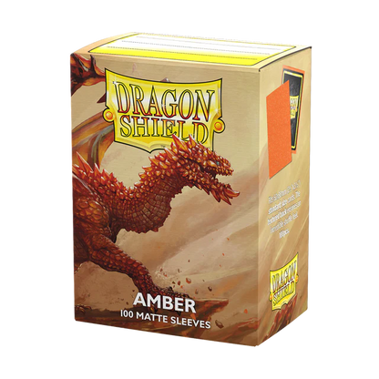 Dragon Shield - 100 Matte Sleeves - Amber