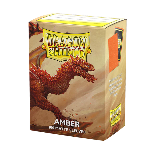 Dragon Shield - 100 Matte Sleeves - Amber