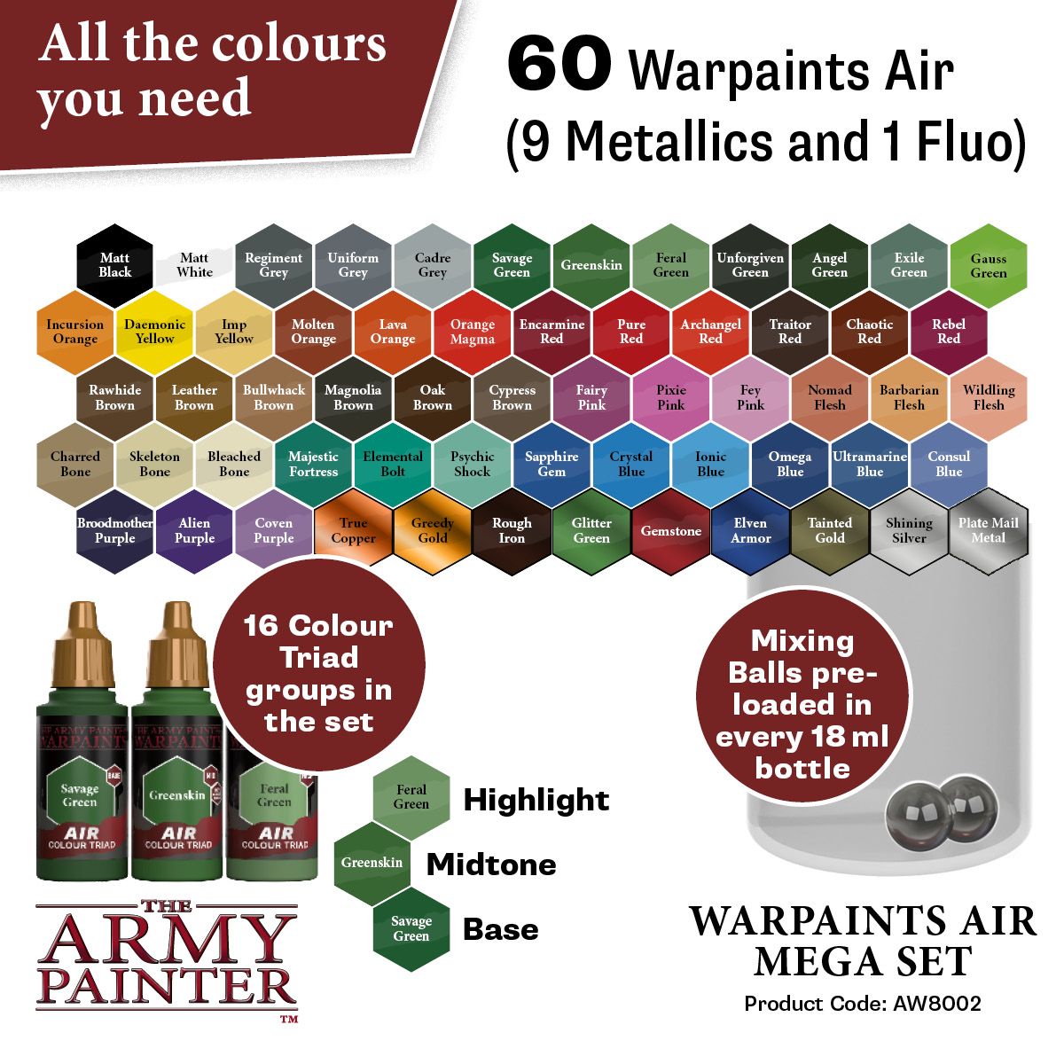 Warpaints Air Mega Set