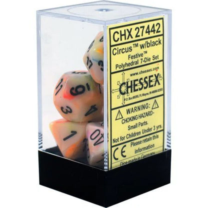 Chessex Festive Polyhedral 7-die Set - More Variants
