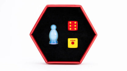 Catan Opalite Premium Robber & Metal Dice