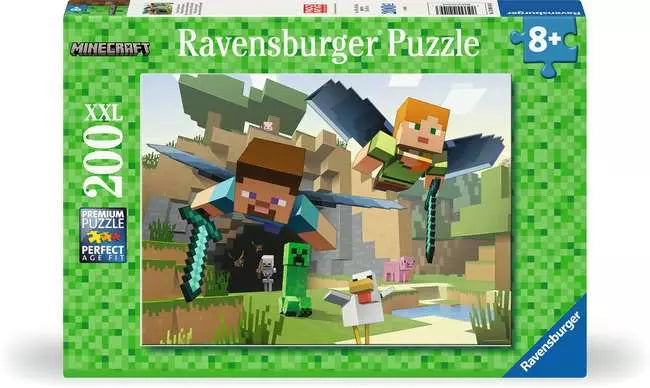 Ravensburger - Minecraft 200 pcs. XXL Jigsaw Puzzle