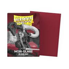 Dragon Shield 100 Matte Non-Glare Sleeves - Blood Red