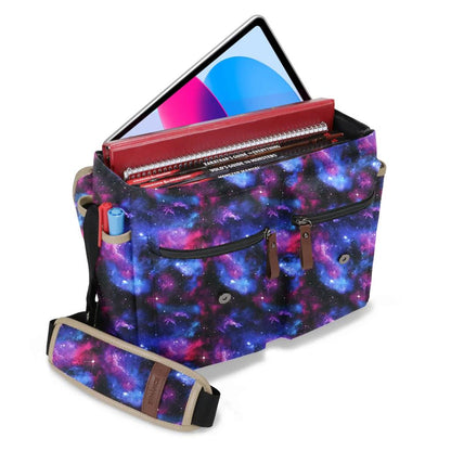 ENHANCE Designer Edition DnD Bag - Stylish RPG Player's Messenger Bag (Galaxy)