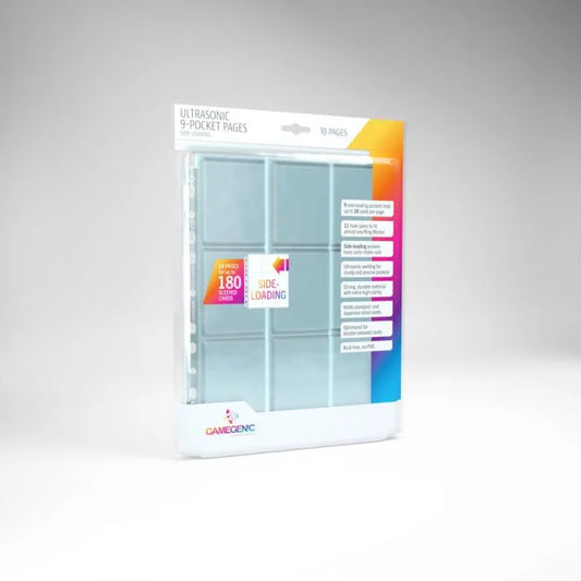 Gamegenic - Ultrasonic 9-Pocket Pages Sideloading 10-pcs Pack Clear