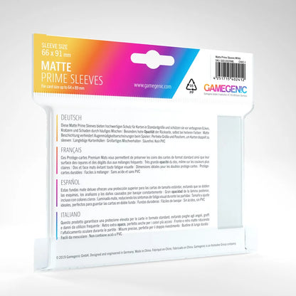 GameGenic - Matte Prime Sleeves White (100 Sleeves)