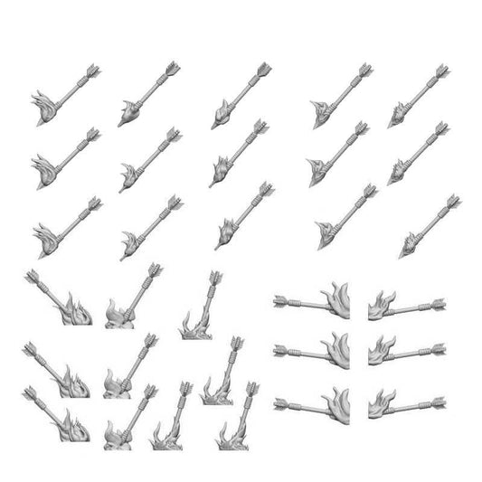 Resin Bits - Armory: Flaming Arrows - 31 Units  - Green Stuff World