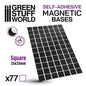 Square SELF-ADHESIVE Base - 25x25mm - 77 units - Green Stuff World
