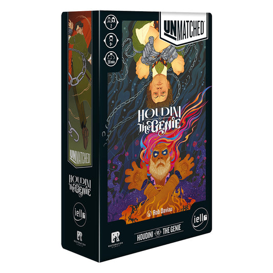 Iello | Unmatched: Houdini Vs the Genie | Board Game | Ages 9+