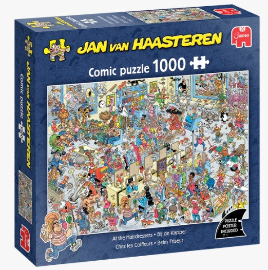 Jan Van Haasteren - The Hairdressers (1000 pcs.) - Jumbo Jigsaw puzzle