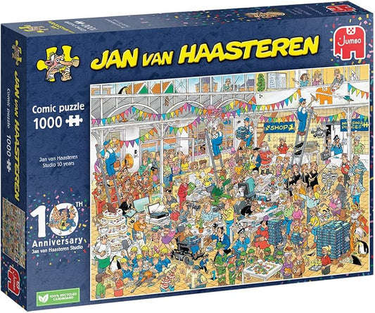 Jan van Haasteren - Studio 10 years (1000 pcs.) - Jumbo Jigsaw puzzle