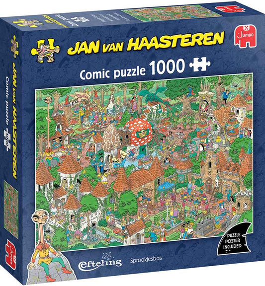 Jan van Haasteren -  Efteling: Sprookjesbos (1000 pcs.) - Jumbo Jigsaw puzzle