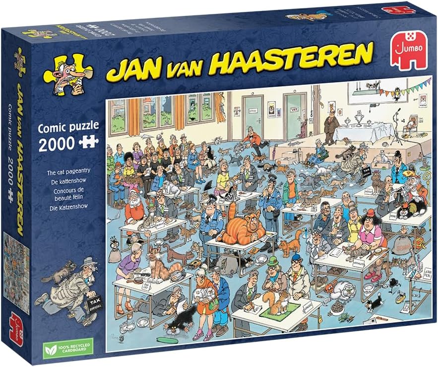 Jan van Haasteren - The cat pageantry (1000 pcs.) - Jumbo Jigsaw puzzle