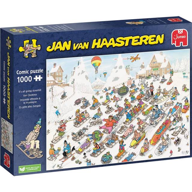 Jan van Haasteren - It's All Going Downhill (1000 pcs.) - Jumbo Jigsaw Puzzle