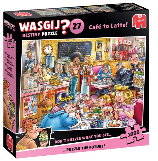 Wasgij Destiny 27 - Cafe to Latte (1000 pcs.) - Jumbo Jigsaw puzzle