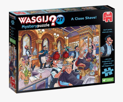 Wasgij Mystery 27 - A Close Shave! (1000 pcs.) - Jumbo Jigsaw puzzle