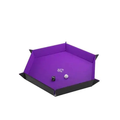 Gamegenic: Hexagonal magnetic XL dice tray (Purple)