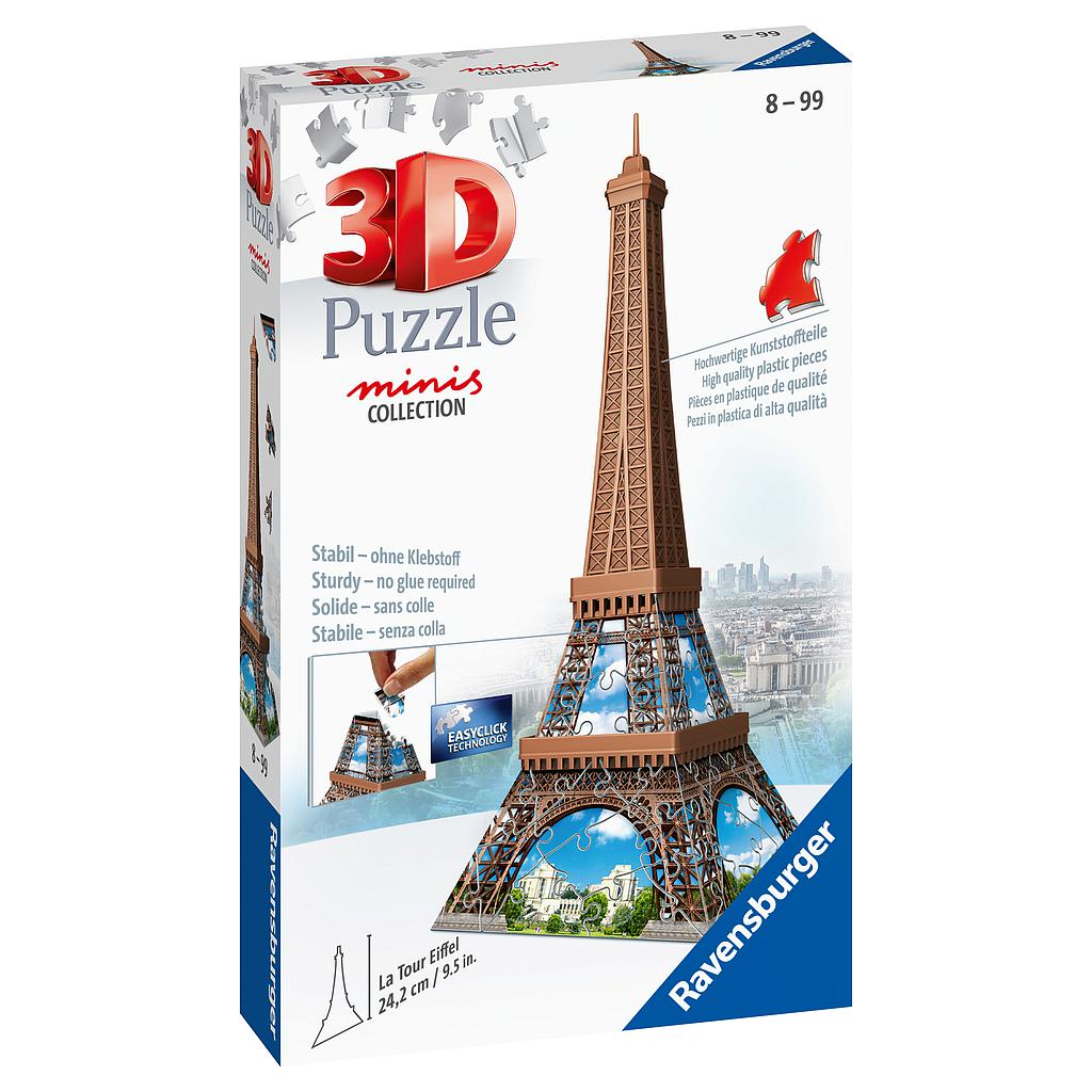 Puzzle: 3D Puzzle - Mini Eiffel Tower - 62 Pcs., 8+ years