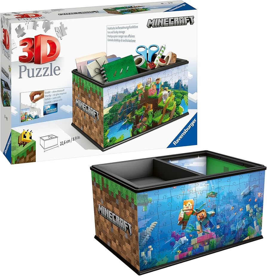 Ravensburger Storage Box Minecraft Jigsaw Puzzle - 223 Pcs. - 8+ years