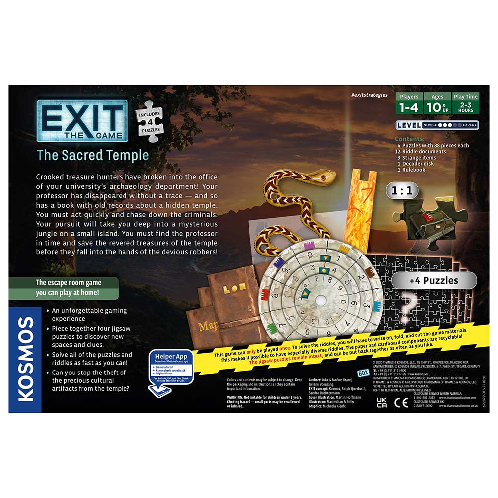 EXIT + PUZZLE:  The Sacred Temple (EN)