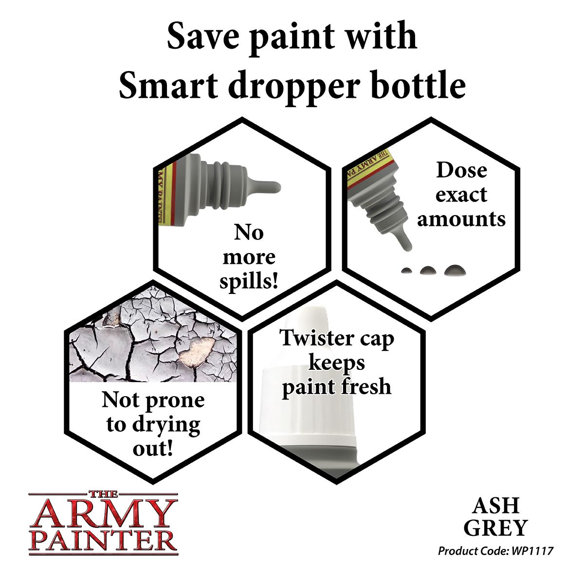 Warpaints Acrylic: Ash Grey - Army Painter