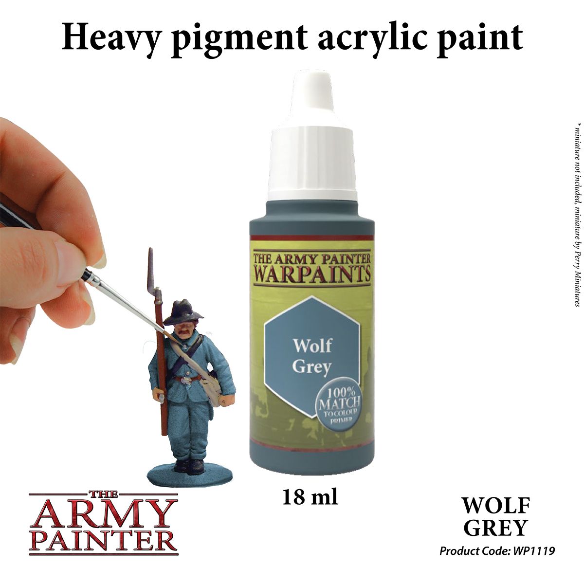 Warpaints Acrylic: Wolf Grey - Army Painter