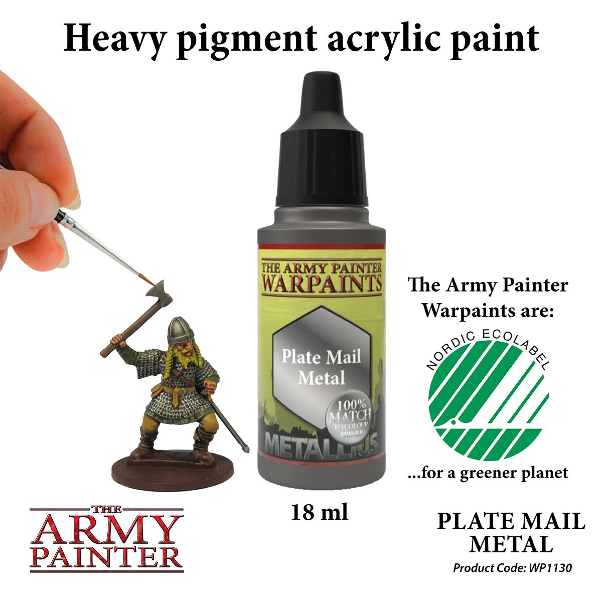 Warpaints Metallic: Plate Mail Metal - Army Painter
