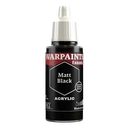 Warpaints Fanatic Acrylic - Matt Black - Army Painter