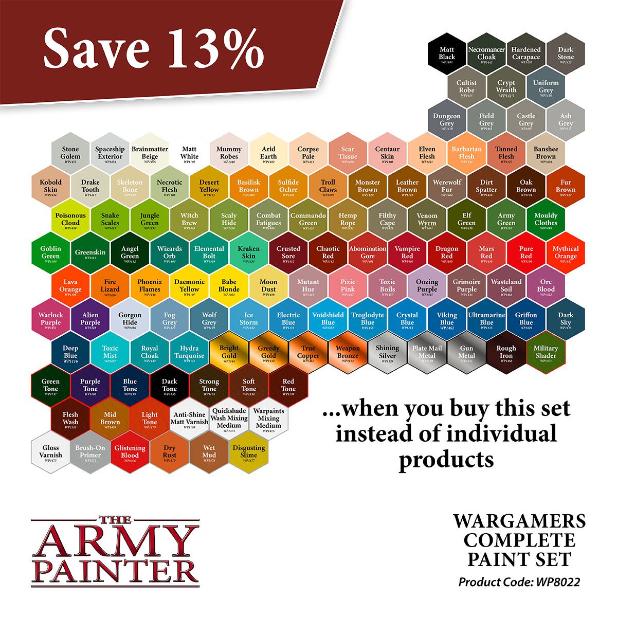 Warpaints Complete Paint Set