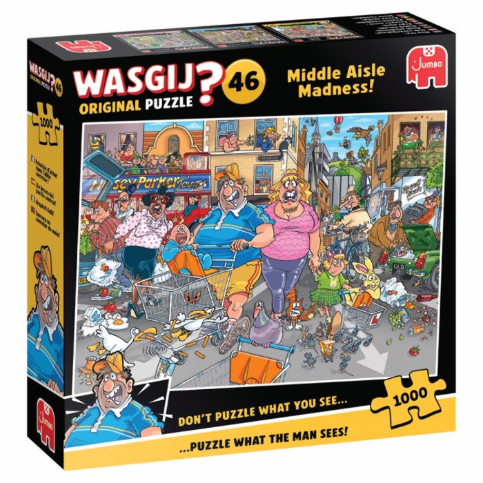 Wasgij Original 46 - Middle Aisle Madness! (1000 pcs.) - Jumbo Jigsaw puzzle