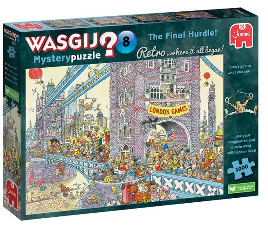 Wasgij Retro Mystery 8 - The Final Hurdle! (1000 pcs.) - Jumbo Jigsaw puzzle