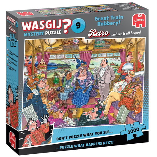 Wasgij Retro Mystery - Great Train Robbery (1000 pcs.) - Jumbo Jigsaw puzzle