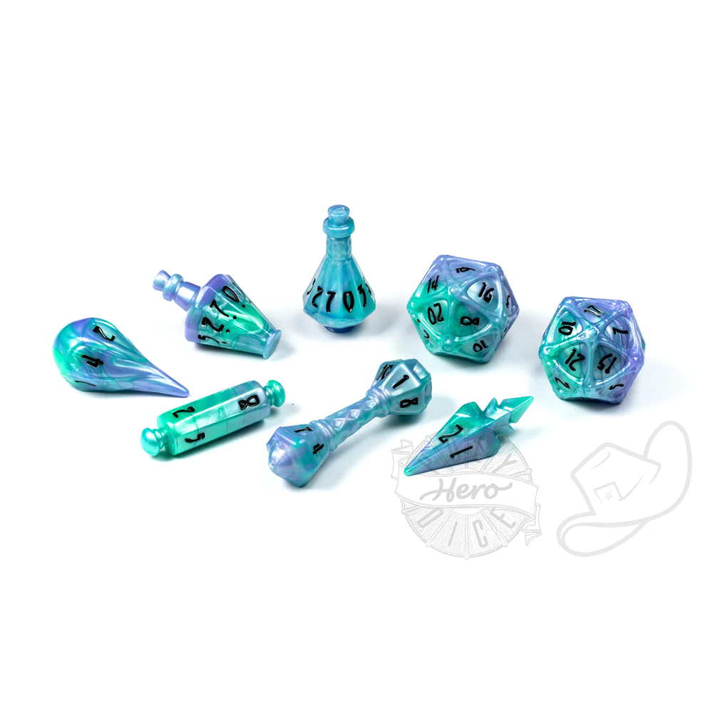 PolyHero Wizards 8 Dice Set