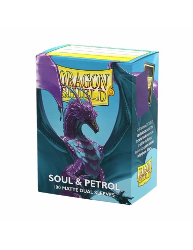 Dragon Shield - 100 Dual Mattte - Soul & Petrol