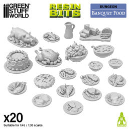 Resin Bits - Banquet Food 1:48-1:35