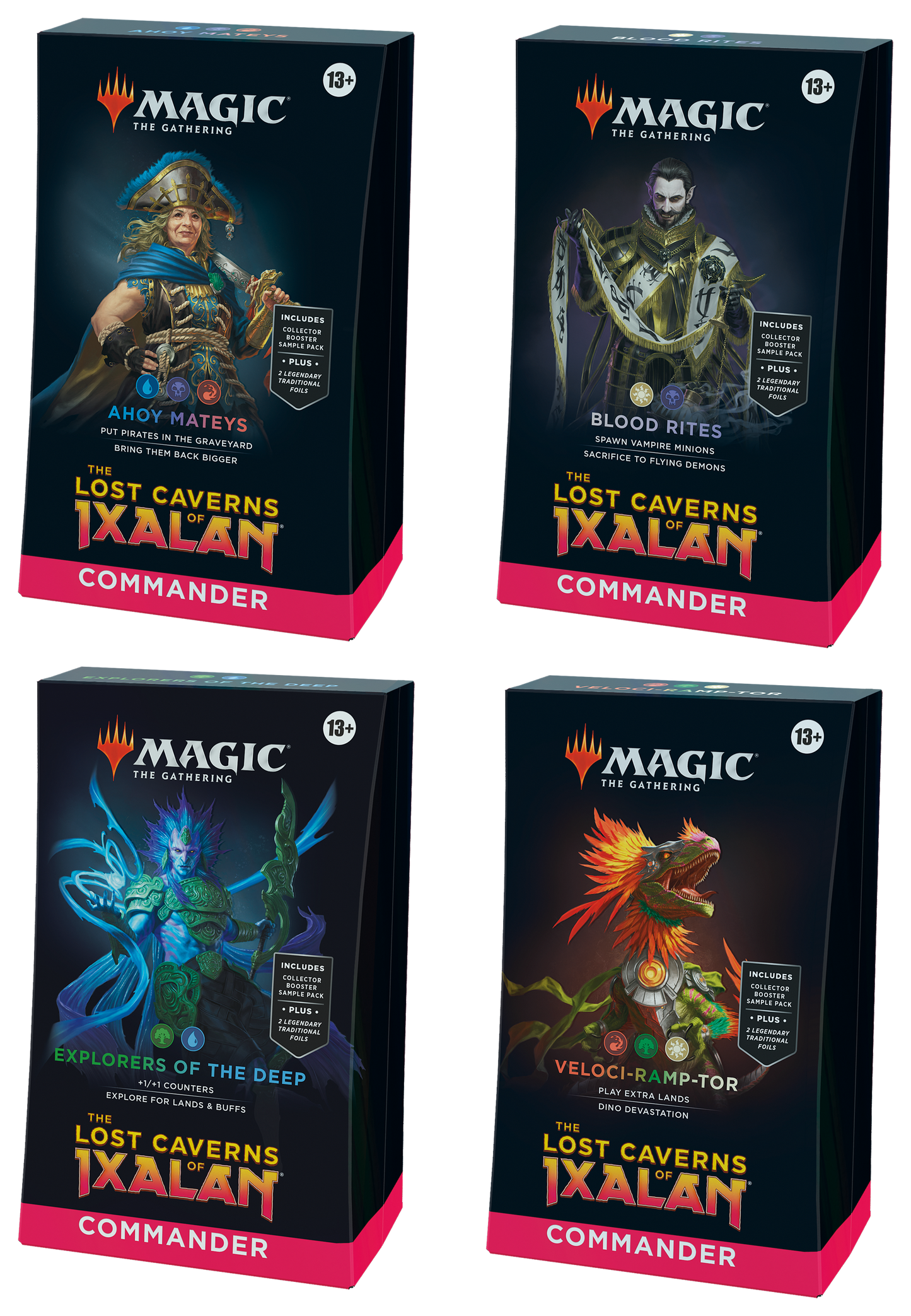 Forudbestilling! - Magic the Gathering - The Lost Cave of Ixalan - Commander Decks Full Set