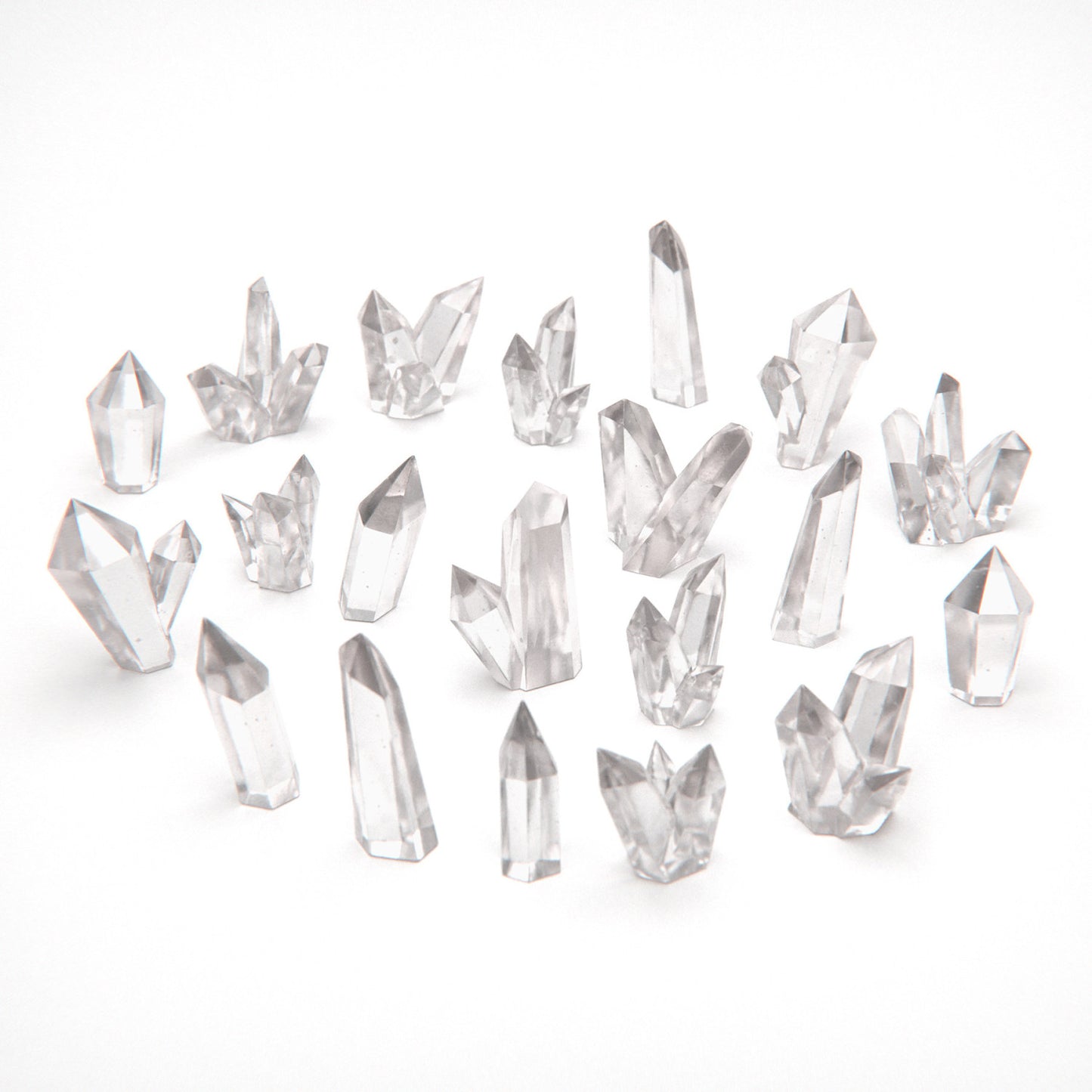Resin Bits - Large Crystals (20) - vælg farven