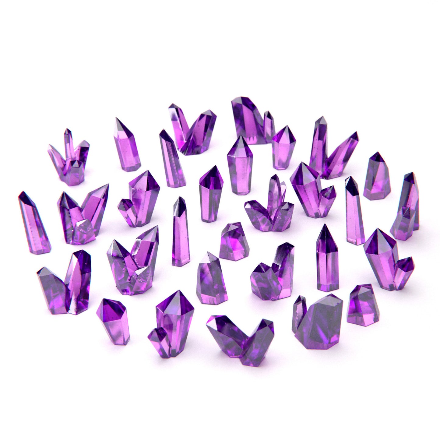 Resin Bits - medium Crystals (30) - vælg farven