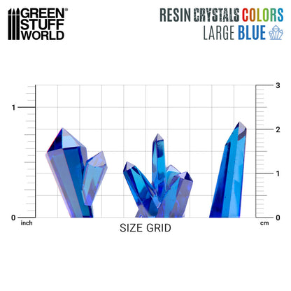 Resin Bits - Large Crystals (20) - vælg farven