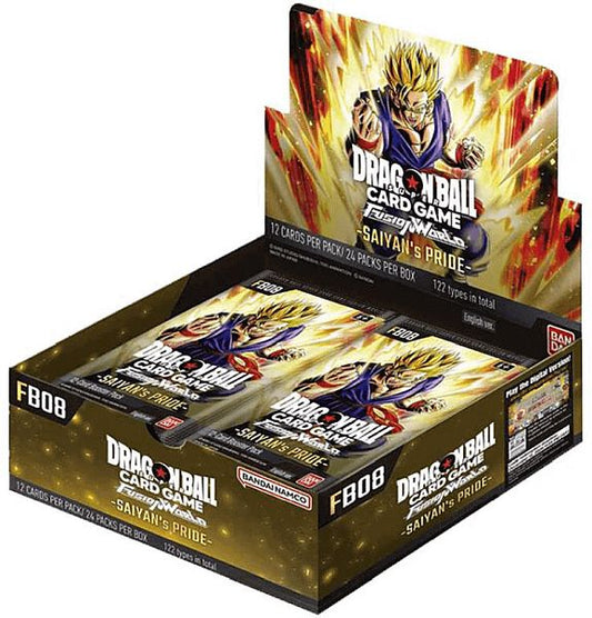 Dragon Ball Super TCG: Fusion World: Booster Box Display - Saiyan's Pride (FB08)