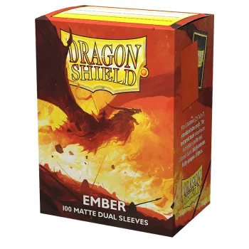 Dragon Shield 100 Matte Dual Sleeves - Ember