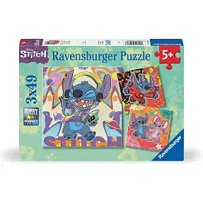 Ravensburger - Disney: Stitch - 3x49 Pieces Jigsaw Puzzle