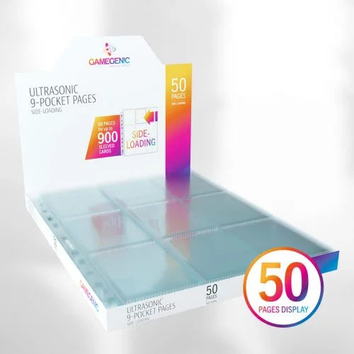 Gamegenic - 9-Pocket Pages Toploading - Display (50) Clear