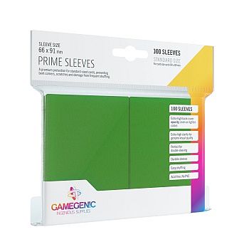 GameGenic - Prime Sleeves Green (100 Sleeves)