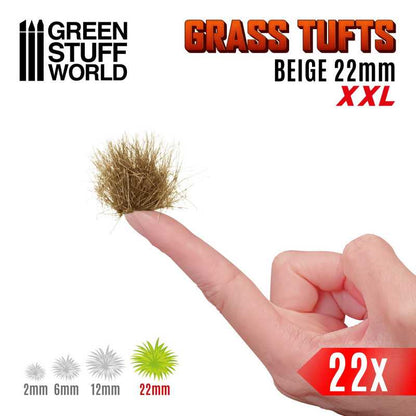 Grass TUFTS XXL - 22mm self-adhesive - BEIGE - Green Stuff World