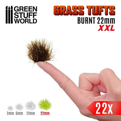 Grass TUFTS XXL - 22mm self-adhesive - BURNT - Green Stuff World